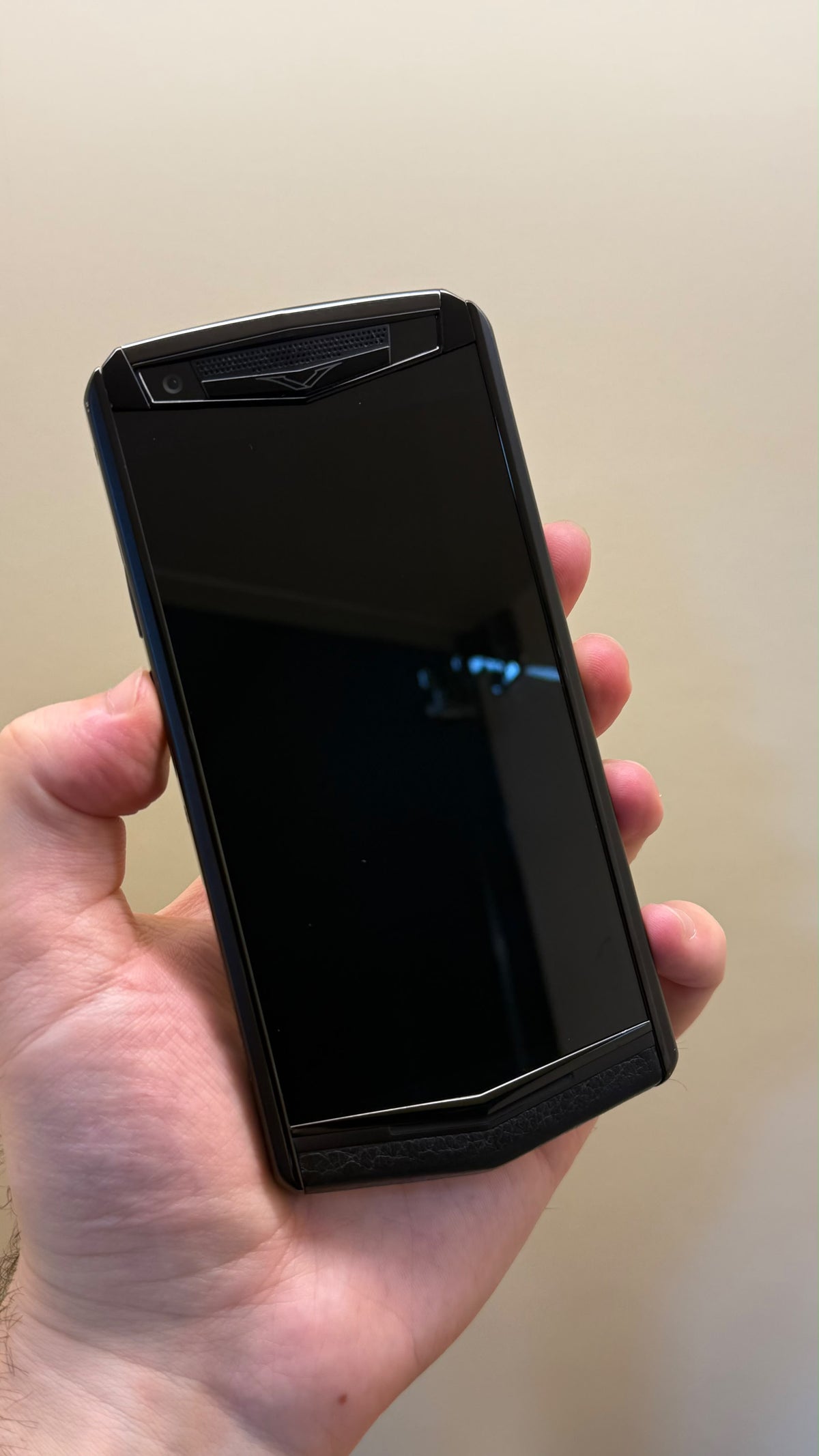 VERTU ASTER P Calf Jade Black Business Luxury Mobile Phone