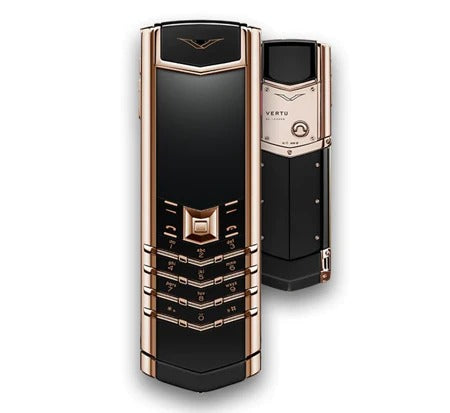 لوحة مفاتيح Vertu Signature Rose Gold Ultimate Black Ceramic
