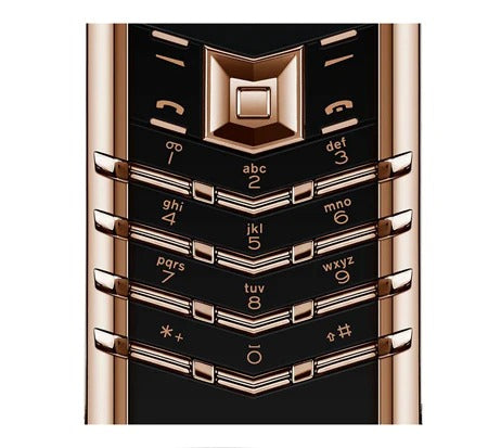 لوحة مفاتيح Vertu Signature Rose Gold Ultimate Black Ceramic