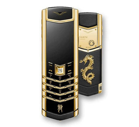 هاتف Vertu Signature S Dragon Gold المحمول بلوحة مفاتيح
