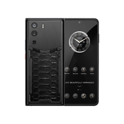 VERTU METAVERTU CURVE Python Skin Web3 5G Smartphone – Fortune Serpent Edition (Black, 512GB)