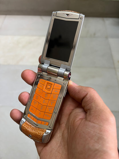 Vertu Constellation Ayxta Orange Keypad Mobile
