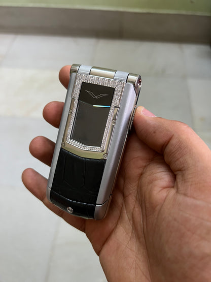 Vertu Constellation F Ayxta Black Alligator Diamond Luxury Keypad Mobile