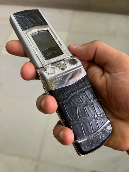Vertu Constellation F Ayxta Black Alligator Diamond Luxury Keypad Mobile