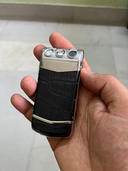 Vertu Constellation F Ayxta Black Alligator Diamond Luxury Keypad Mobile