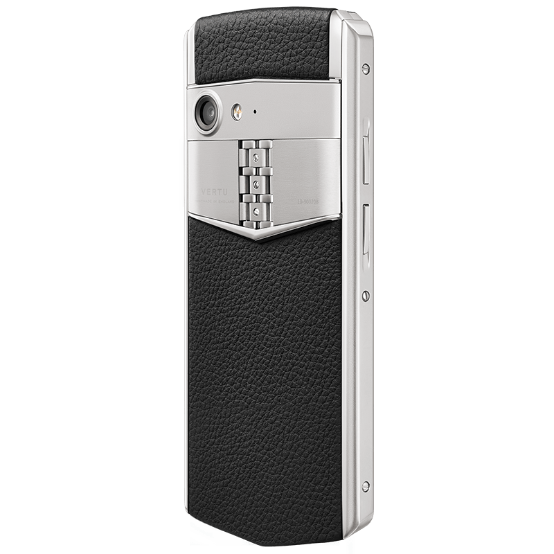 VERTU ASTER P BLACK SILVER CALFSKIN PHONE