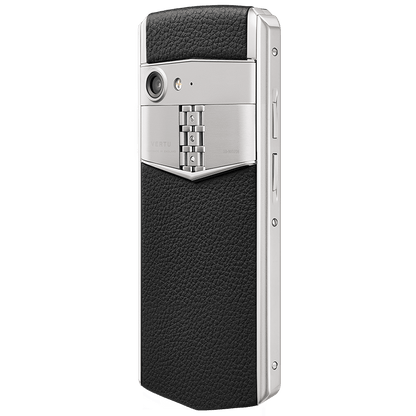 VERTU ASTER P BLACK SILVER CALFSKIN PHONE