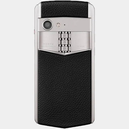 VERTU ASTER P BLACK SILVER CALFSKIN PHONE