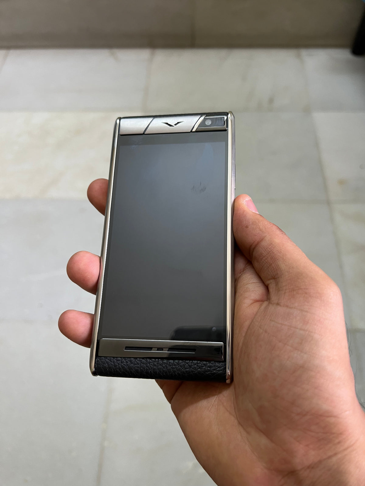 Vertu Aster T Black Calf Leather Android Mobile