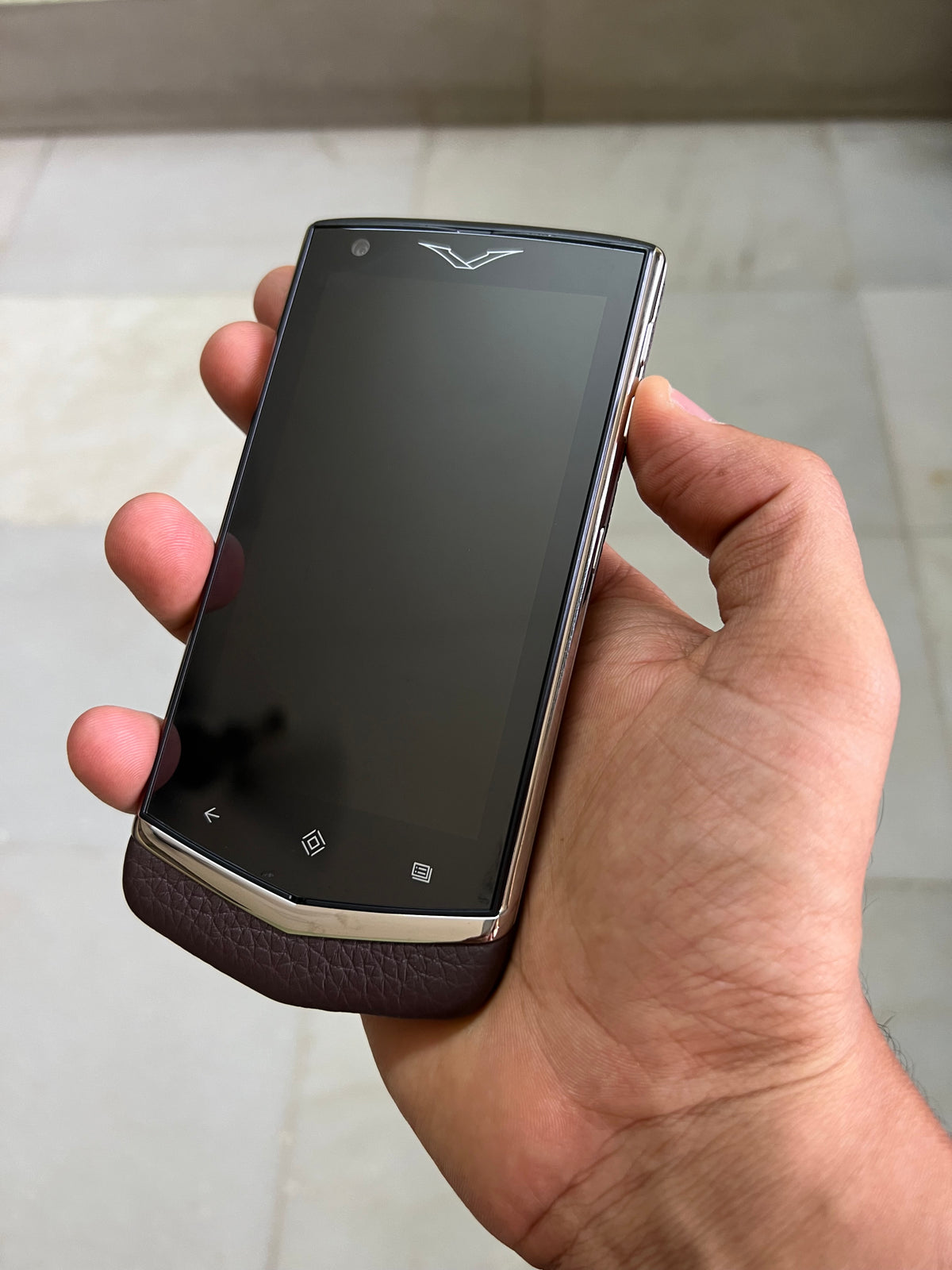 Vertu Constellation V Brown Mobile Phone