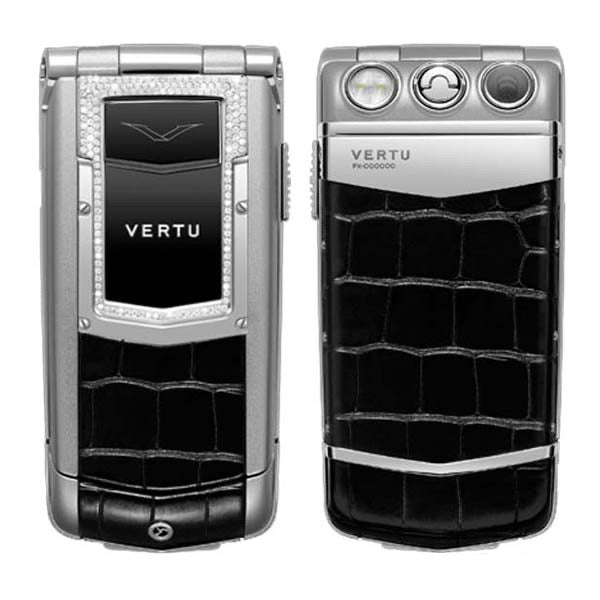 Vertu Constellation F Ayxta Black Alligator Diamond Luxury Keypad Mobile