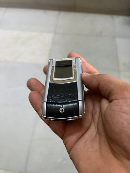Vertu Constellation F Ayxta Black Alligator Diamond Luxury Keypad Mobile