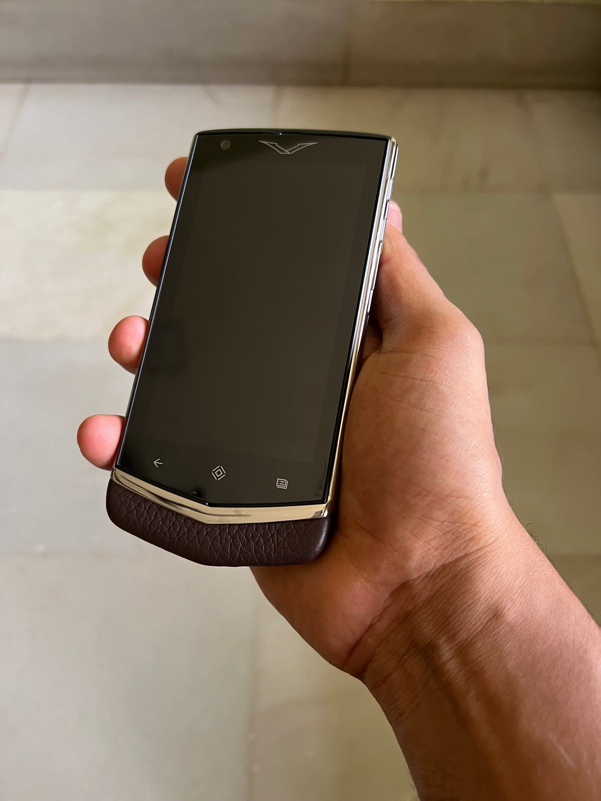 Vertu Constellation V Brown Mobile Phone