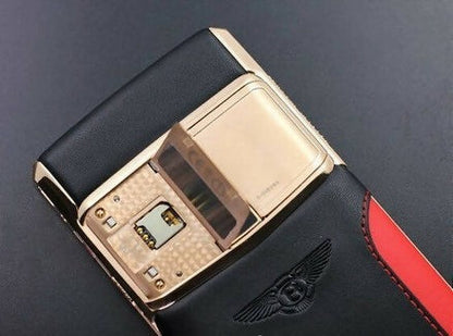 هاتف VERTU SIGNATURE TOUCH BENTLEY EDITION باللون الذهبي الوردي