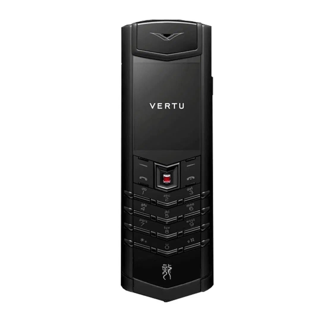 هاتف محمول Vertu Signature Dragon Silver Black Keypad 