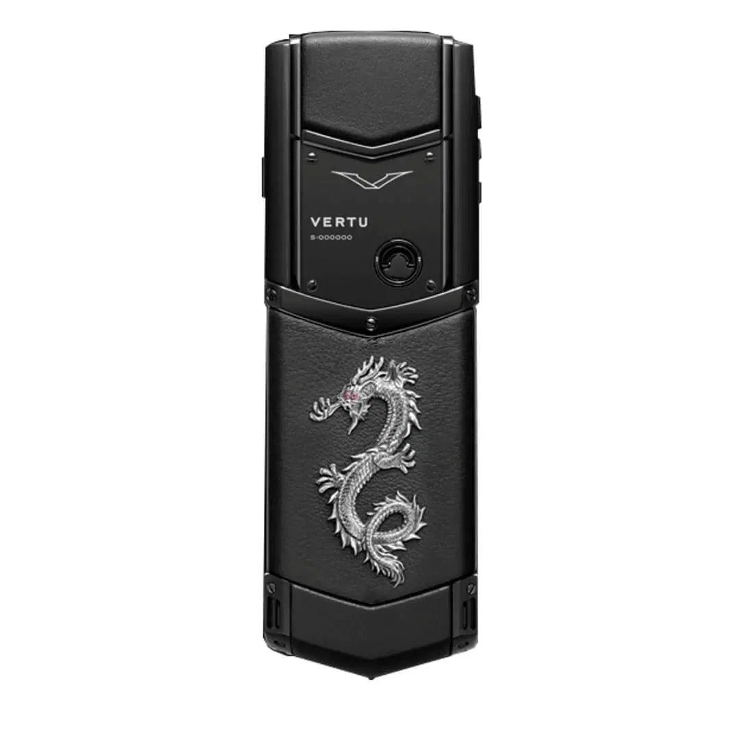 هاتف محمول Vertu Signature Dragon Silver Black Keypad 