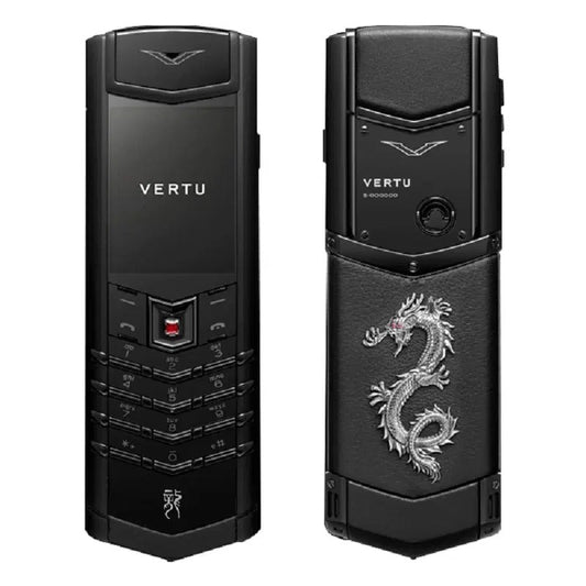 هاتف محمول Vertu Signature Dragon Silver Black Keypad 