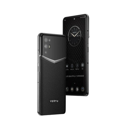 هاتف Vertu 5G الفاخر المصنوع من الجلد الأسود (طلب مسبق)