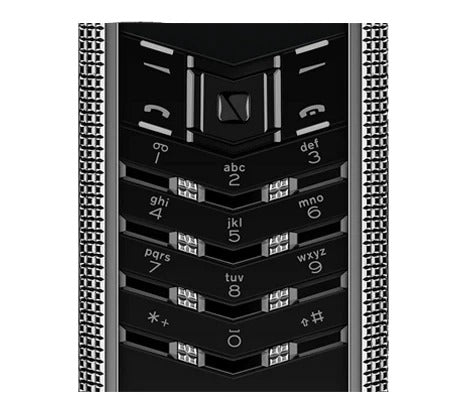هاتف Vertu Signature S Clous De Paris ذو لوحة مفاتيح من التيتانيوم الفضي 