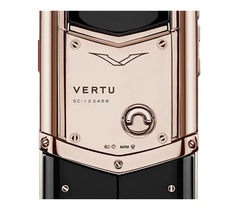 لوحة مفاتيح Vertu Signature Rose Gold Ultimate Black Ceramic