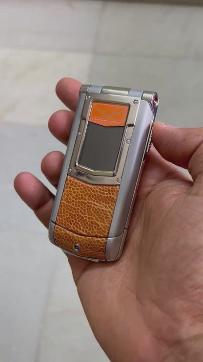 Vertu Constellation Ayxta Orange Keypad Mobile