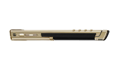 هاتف Vertu Signature من الذهب الحقيقي عيار 18 قيراطًا بلوحة مفاتيح من السيراميك الأسود